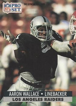 Aaron Wallace Los Angeles Raiders 1991 Pro set NFL #549